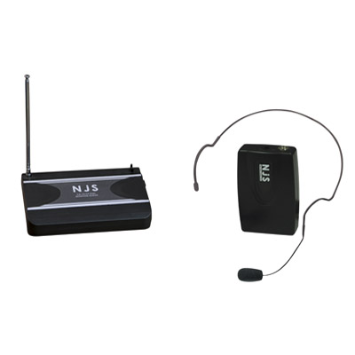 New Jersey Sound Corp 174.1 MHz VHF Head Band Radio Microphone System