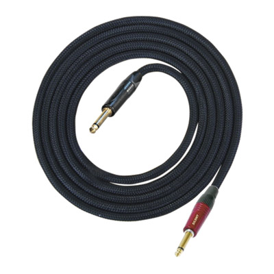 Professional Silent Guitar Lead with Neutrik Connectors and Gold Plated Contacts and Low Capacitance Braided Cable