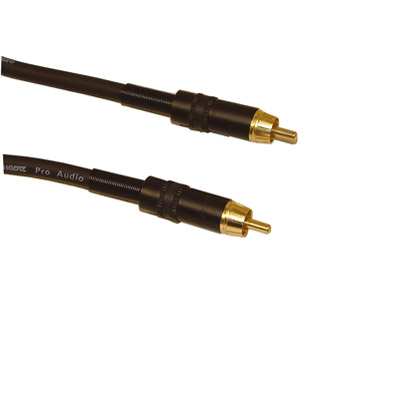 Professional Phono Plug to Phono Plug Screened Lead With Rean Connectors and Klotz Cable