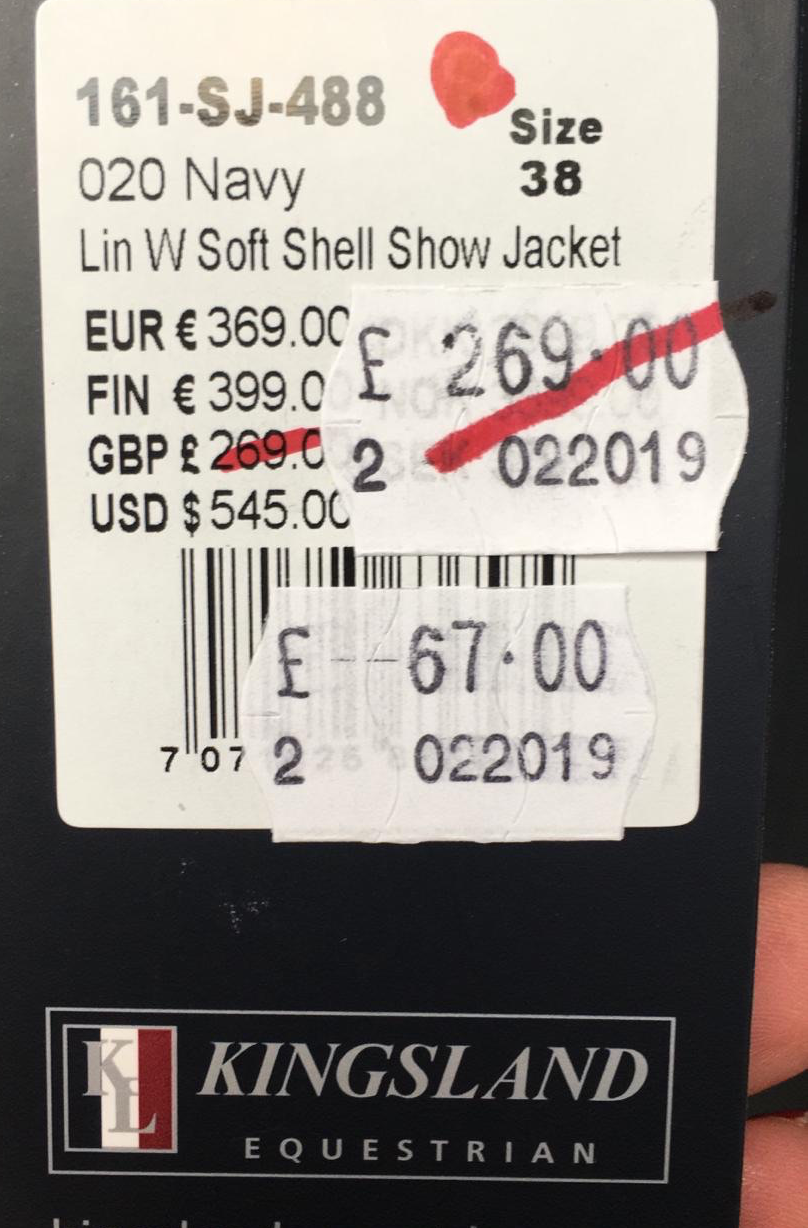 75% off soft shell jacket