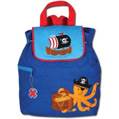 Quilted Backpack Pirate Octopus