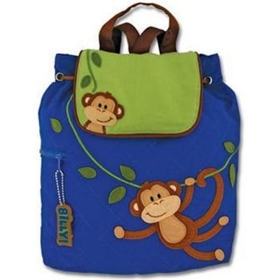 Quilted Backpack Monkey Boy