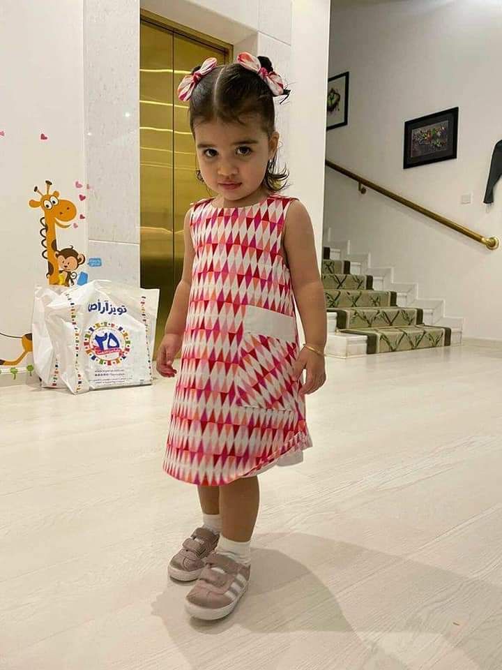 Pink Triangles Diamonds Dress Now Only 1 Available, Age 1-2 Years
