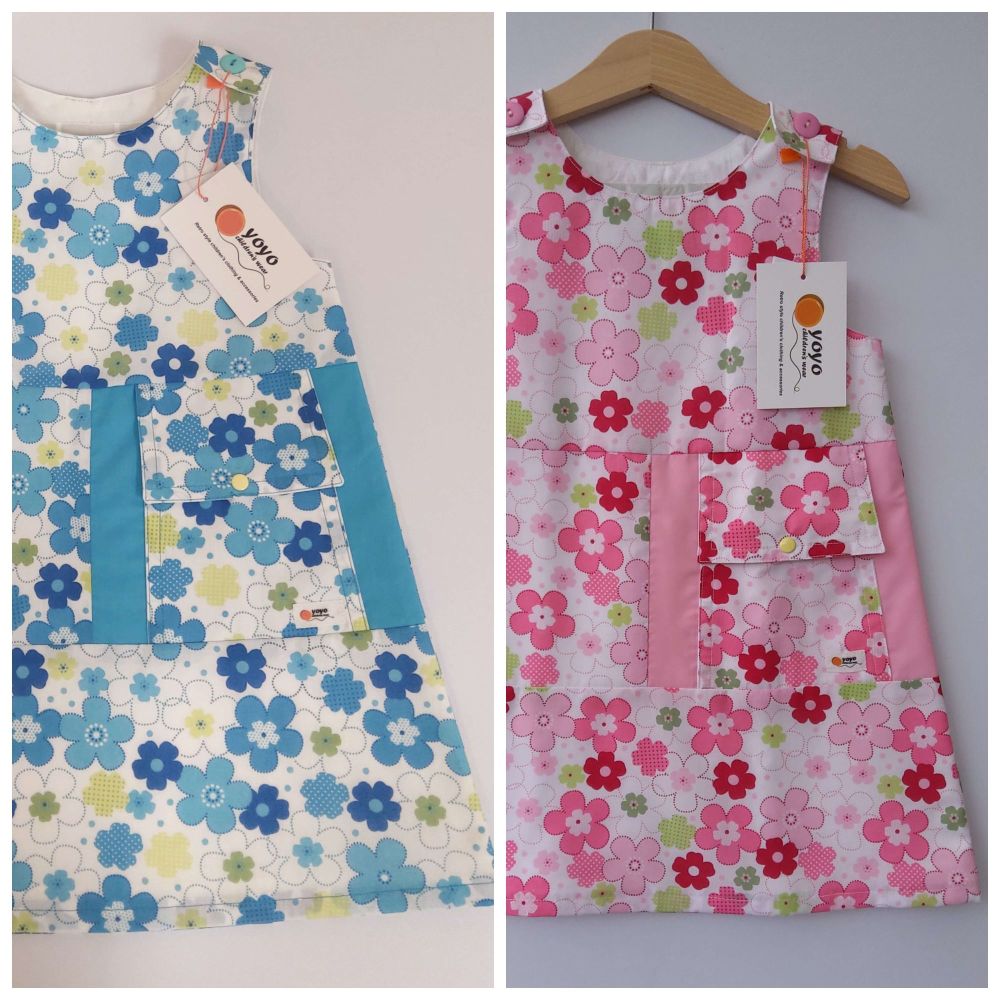 NEW STYLE FOR 2023 Blue or Pink Floral Dress