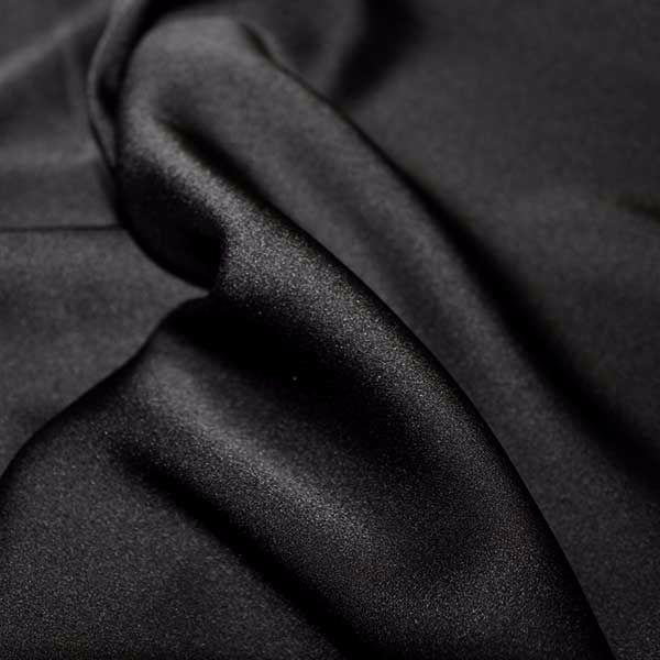Black Silky Satin polyester