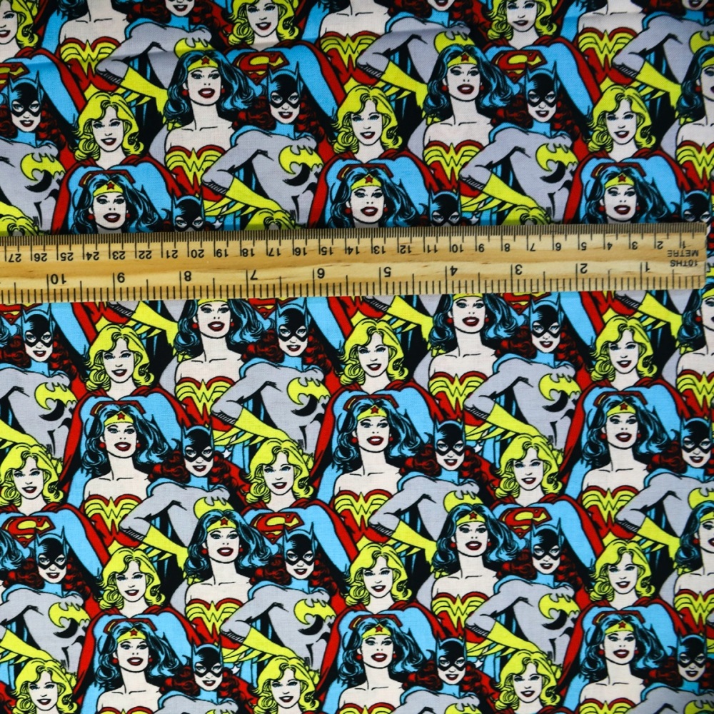 Superwoman Faces - Sold by the half metre