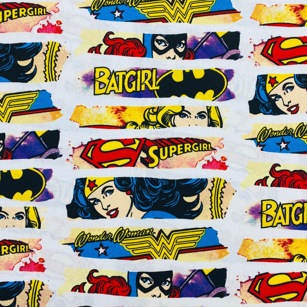 Wonder Womander Woman/Batgirl/Superwoman Dash - Price Per Half Metre 