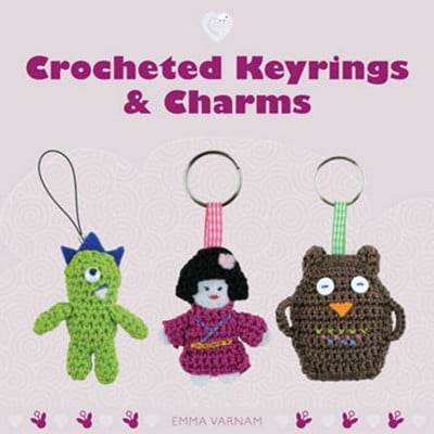 Crocheted key rings and charms