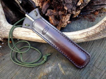 Fire-Storm pipe with hand made neck sheath