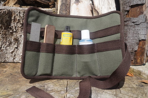 HANDMADE - Canvas 'Possibles' Utility Roll - Hand Dyed (45-)
