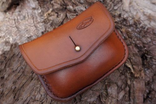 BESPOKE - Hand Stitched Leather 1oz Tin 'Possibles' Pouch - (45-5040)
