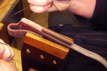 1 leather beaver bushcraft bespoke leather sheaths saddle stitched for webs