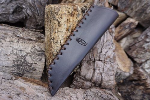BESPOKE - Leather Bushcraft Knife Sheath for Mora Knives - High Ride - CROSS STITCHED (45-4012)
