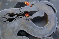 fire breathing dragon at beaver bushcraft with fire detail traditional flin