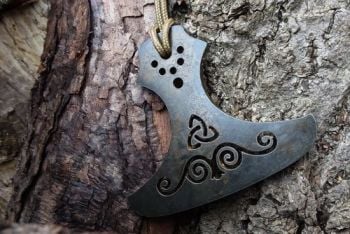 Fire thors hammer with cut out detail a traditional flint and steel striker