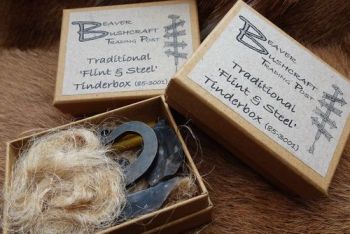 Fire our new flint and steel tinderboxes by beaver bushcraft