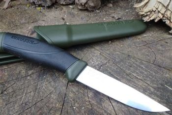 leather make your own mora knife kit showing mora companion for beaver bush