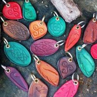 beaver bushcraft hand dyed key rings for blog