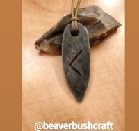 humberocostagn02 of his beaver bushcraft rune fire steel pendant on instagr