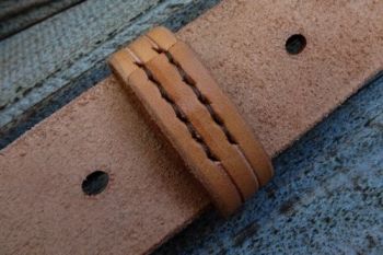 leather hand stitched free runner fro belt loop by beaver bushcraft