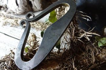 Fire steel viking hump traditional striker made by beaver bushcraft in the