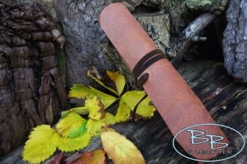 Leather &amp; fire tinder mat made by beaver bushcraft