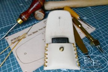 Leather make your own kit for a zippo lighter pouch kit by beaver bushcraft