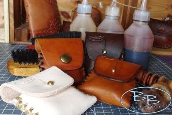 Leather make your own kit for zippo belt pouch by beaver bushcraft