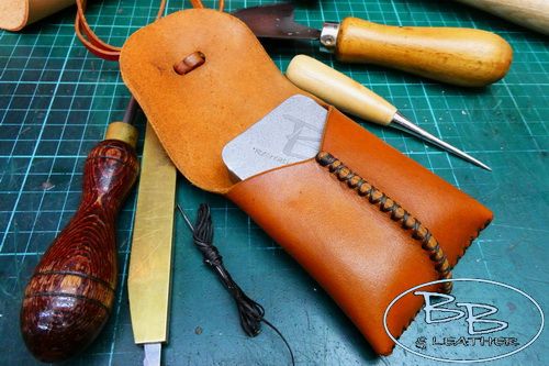 MAKE YOUR OWN  -  Leather Pocket Pouch Cross or Saddle Stitch  Kit  (48-2117)