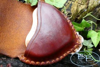 Fire &amp; Leather heart shaped leather pouch with tinder box by beaver bushcra