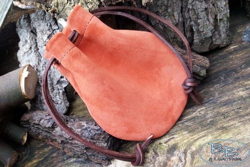 Bushcraft Leather Belt Pouch Italian Leather Possibles Pouch