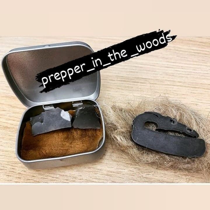 prepper in the woods
