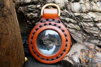 Leather and fire solar fire lighting lens by beaver bushcraft