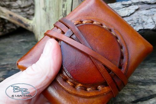 Fire & leather hand crafted beaver creek tinder box made by beaver bushcraf
