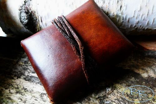 Hand Crafted Leather 'Trinket' Box - Hand Dyed, Hand Stitched 