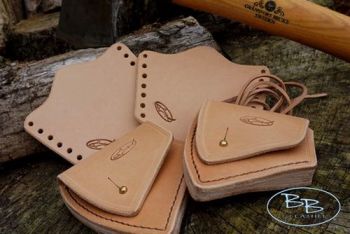 Leather combo leather cover for gransfor bruks axes by beaver bushcraft