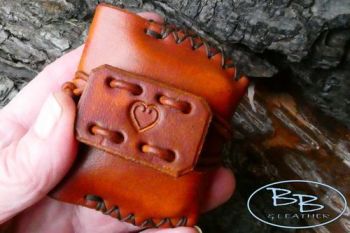 Vintage tin with heart motif by beaver bushcraft