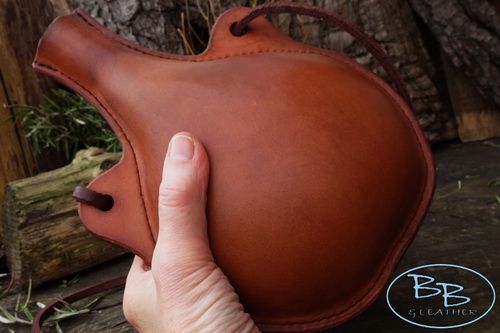 leather drinking vessel based on a roman jug by beaver bushcraft