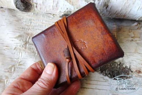 Hand Crafted Leather 'Trinket' Box - Hand Dyed, Hand Stitched - Limited Edi
