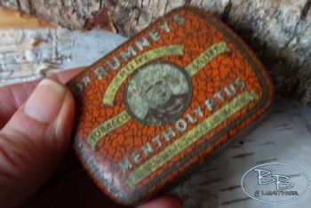 Fire mini vintage tin for beaver bushcraft