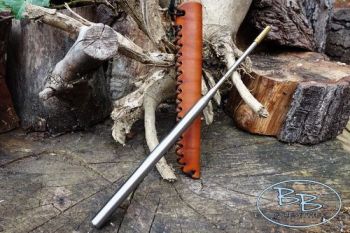 FIRE storm with hand stitched pukka sheaths made for the beaver bushcraft f