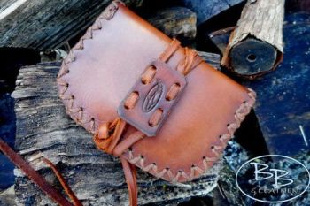 LEATHER style pioneers pocket book tinder pouch