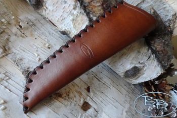 Leather mora kniv clipper knife sheath by beaver bushcraft