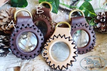 Leather and fire pendants all made by beaver bushcraft
