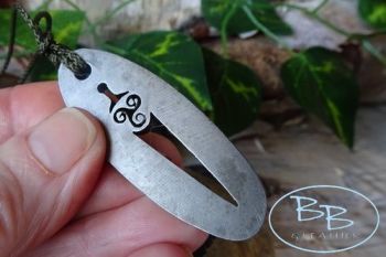 FIRE mini fire steel pendant with saxon detail by beaver bushcraft