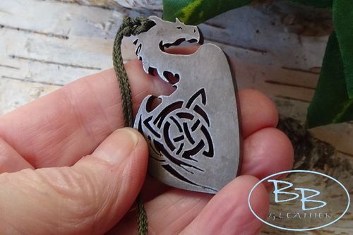 Mini 'Drogan' Celtic Dragon Shield - A Traditional 'Flint & Steel' Fire Str