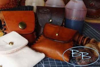 A Leather make your own kit for zippo belt pouch by beaver bushcraft