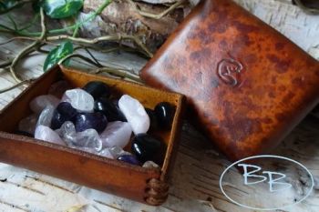 Leather boxes hand crafted by beaver bushcraft