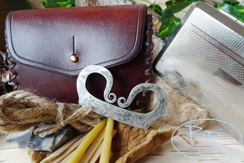 The 'Flanders' Tinderbox with Hand Stitched Leather Pouch - Limited Edition