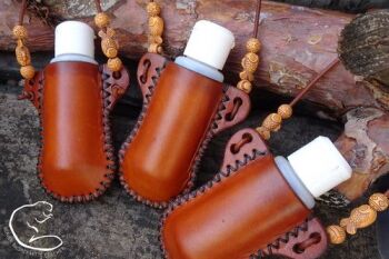 Leather neckers for bottles by BB